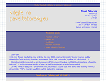 Tablet Screenshot of pavel.taborsky.eu